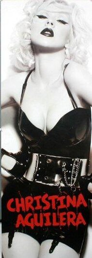 Christina Aguilera, Door-Poster, 2teilig, 2-pieces, 2010,  ca.59cm x ca.168cm, appox:23 inch x approx: 66 inch,