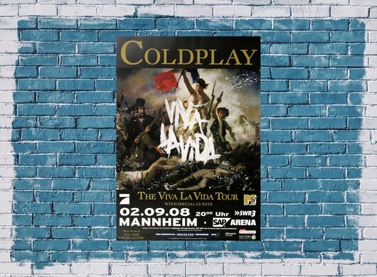 Coldplay - Mannheim, Mannheim 2008 - Konzertplakat