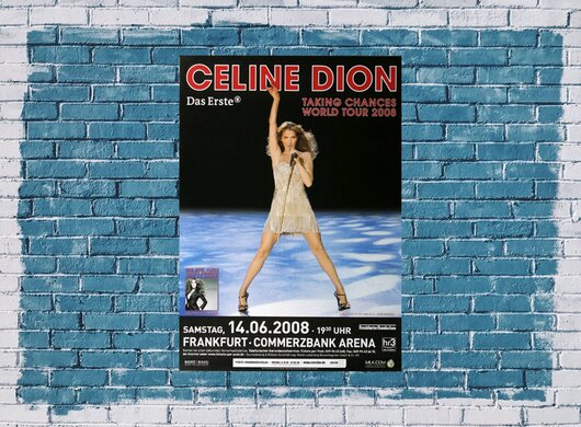 Celine Dion - Miracle, Frankfurt 2008 - Konzertplakat
