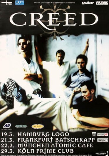 Creed ( Scott Stapp ) - Weathered Tour, Tour 2000 - Konzertplakat