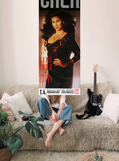 Cher - LIVE, Consists of 2 parts, FRA, 1992 - Konzertplakat