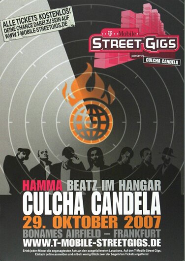 Culcha Candela - Hamma Beatz, Frankfurt 2007 - Konzertplakat