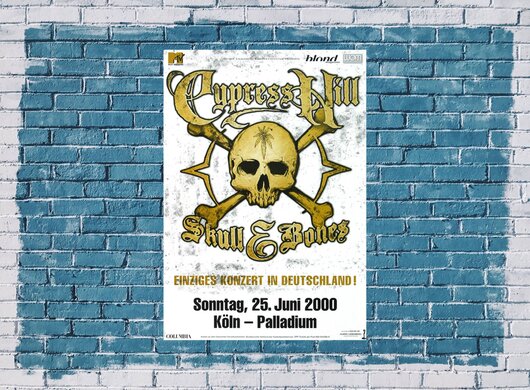 Cypress Hill - Skull Bones, Köln 2000 - Konzertplakat