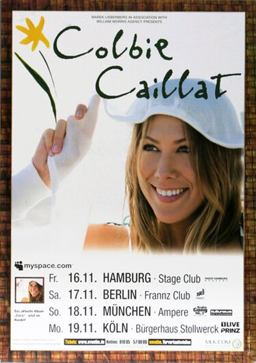 Colbie Caillat - Bubbly Coco, Tour 2007 - Konzertplakat
