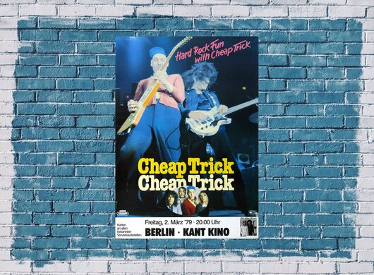 Cheap Trick - Hard Rock Fun, Berlin 1979 - Konzertplakat