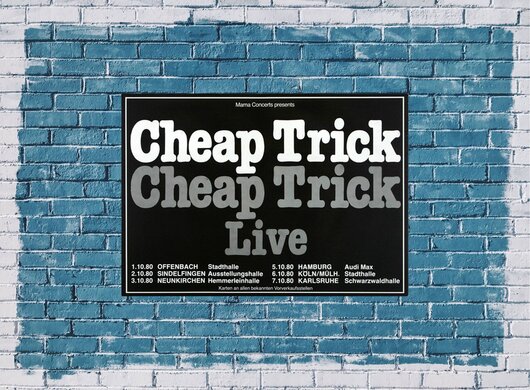 Cheap Trick - Live , Tour 1980 - Konzertplakat