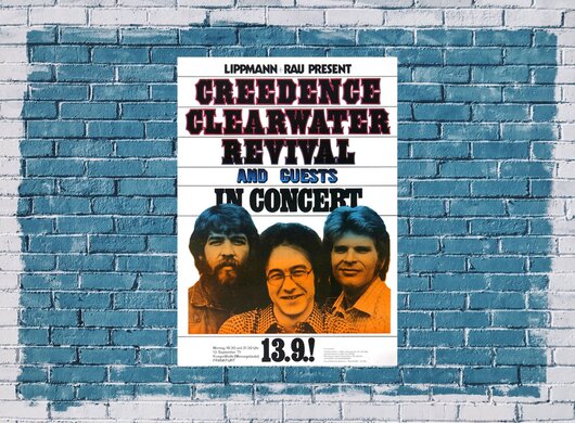 Creedence Clearwater Revival - Live In Europe, Frankfurt 1971 - Konzertplakat
