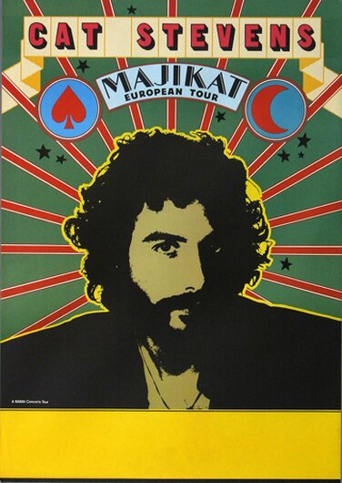 Cat Stevens - Majikat Earth,  1971 - Konzertplakat