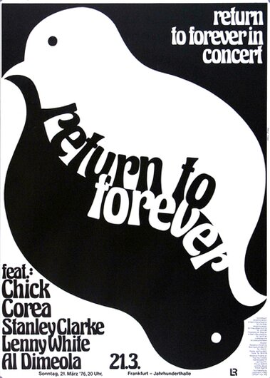 Chick Corea - Return To Forever, Frankfurt 1976 - Konzertplakat