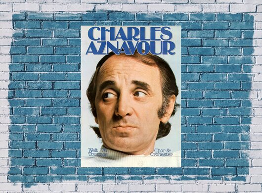 Charles Aznavour - Welt Tournee,  1976 - Konzertplakat