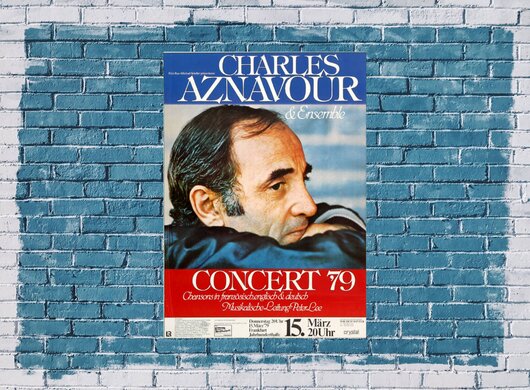 Charles Aznavour - In Concert, Frankfurt 1979 - Konzertplakat