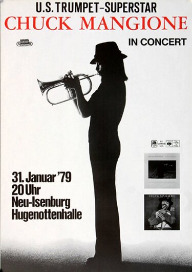 Chuck Mangion - Feel So Good, Neu-Isenburg  1979 - Konzertplakat