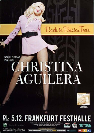 Christina Aguilera - Back To Basics, frankfurt 2006 - Konzertplakat