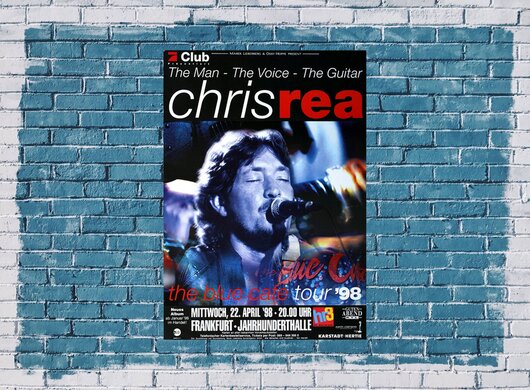 Chris Rea - Blue Cafe, Frankfurt 1998 - Konzertplakat