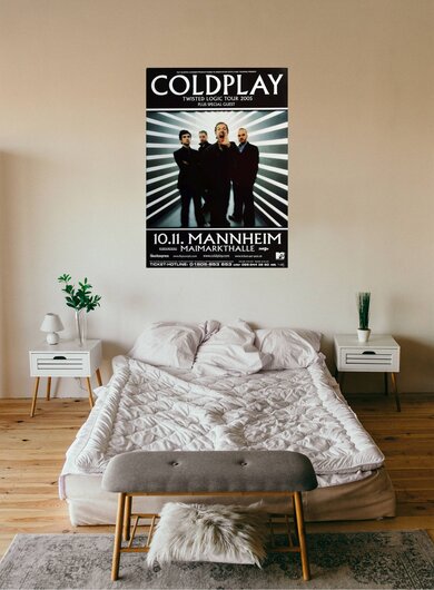 Coldplay - Twisted Logic, Mannheim 2005 - Konzertplakat