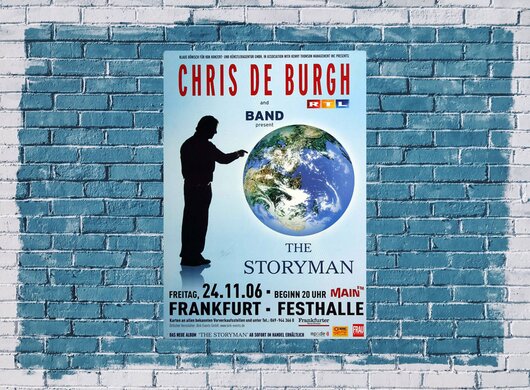 Chris de Burgh - The Storyman, Frankfurt 2006 - Konzertplakat