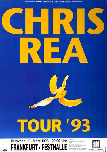 Chris Rea - Expresso Logic, Frankfurt 1993 - Konzertplakat