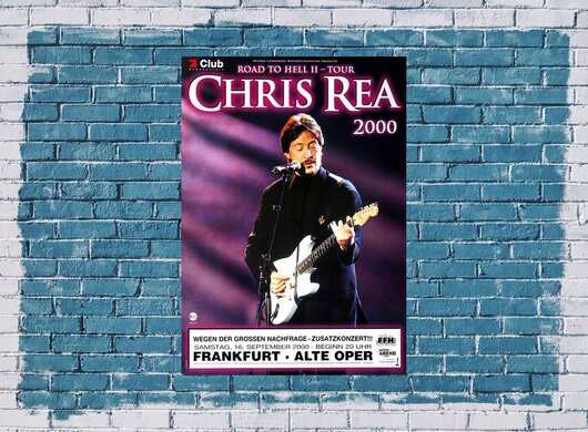 Chris Rea - Road To Hell II, Frankfurt 2000 - Konzertplakat