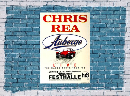 Chris Rea - Naked Truth, frankfurt 1991 - Konzertplakat
