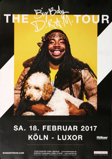 Big Baby D.R.A.M. - Broccoli, Köln 2017 - Konzertplakat