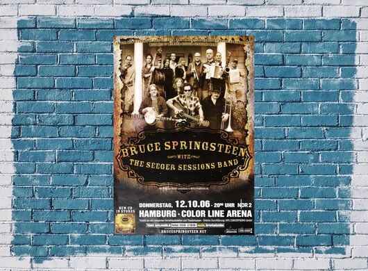 Bruce Springsteen - Seeger Session, Hamburg 2006 - Konzertplakat