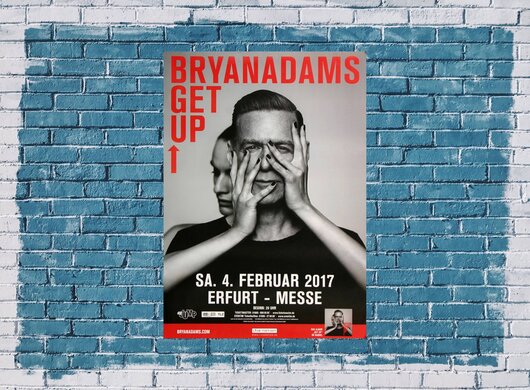 Bryan Adams - Get Up , Erfurt 2017 - Konzertplakat