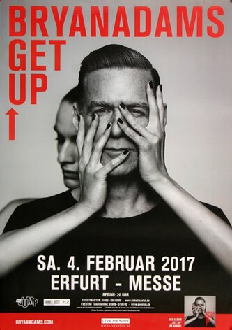 Bryan Adams - Get Up , Erfurt 2017 - Konzertplakat