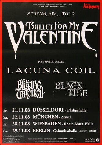 Bullet for My Valentine - Eye Of The Storm, Tour 2008 -...