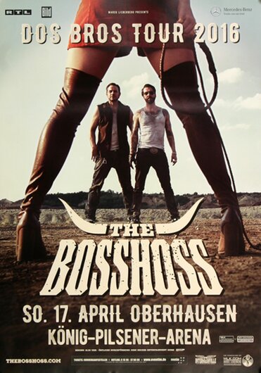 The BOSSHOSS - Dos Bros , Oberhausen 2016 - Konzertplakat