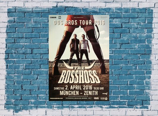 The BOSSHOSS - Dos Bros , München 2016 - Konzertplakat