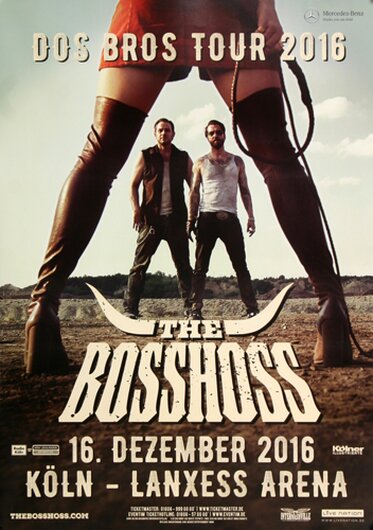The BOSSHOSS - Dos Bros , Köln 2016 - Konzertplakat