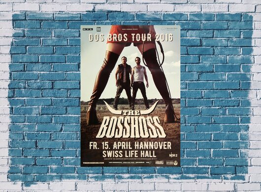 The BOSSHOSS - Dos Bros , Hannover 2016 - Konzertplakat