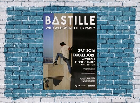 Bastille - Wild World , Düsseldorf 2016 - Konzertplakat