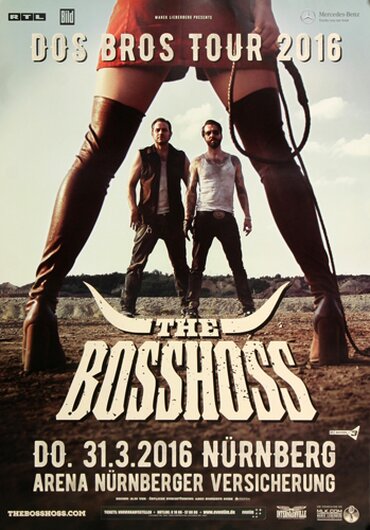 The BOSSHOSS - Dos Bros , Nürnberg 2016 - Konzertplakat