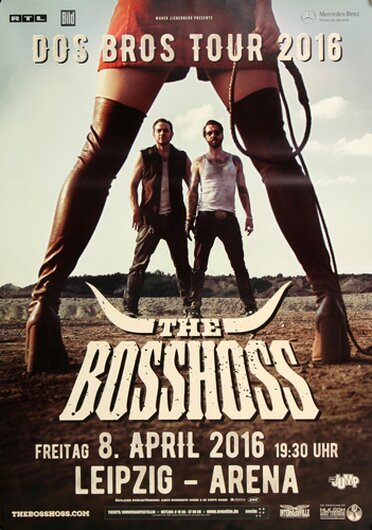 The BOSSHOSS - Dos Bros , Leipzig 2016 - Konzertplakat