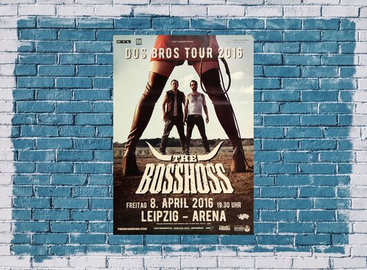 The BOSSHOSS - Dos Bros , Leipzig 2016 - Konzertplakat