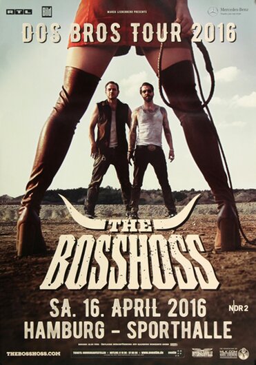 The BOSSHOSS - Dos Bros , Hamburg 2016 - Konzertplakat