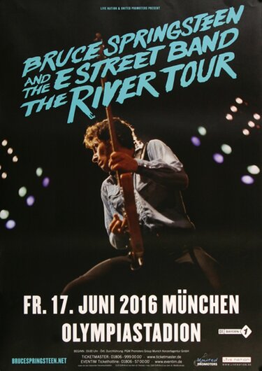 Bruce Springsteen - Live ON Stage , München 2016 - Konzertplakat