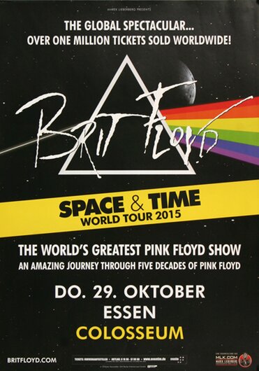 Brit FLoyd - Space & Time , Essen 2015 - Konzertplakat