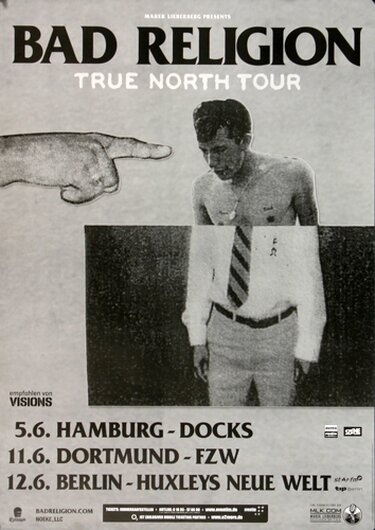 Bad Religion - True North , Hamburg 2013 - Konzertplakat
