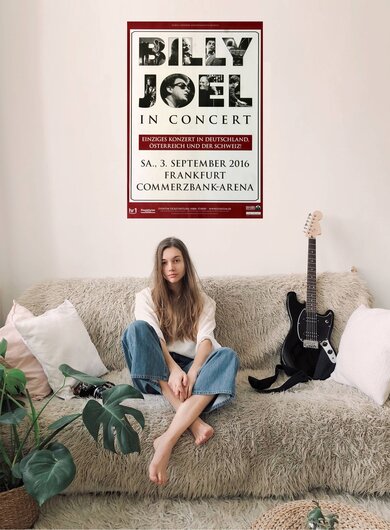 Billy Joel - Live In Frankfurt, Frankfurt 2016 - Konzertplakat