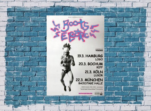 Boots Electric - Complexity, Tour 2012 - Konzertplakat