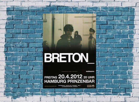 Breton - Envy, Hamburg 2012 - Konzertplakat