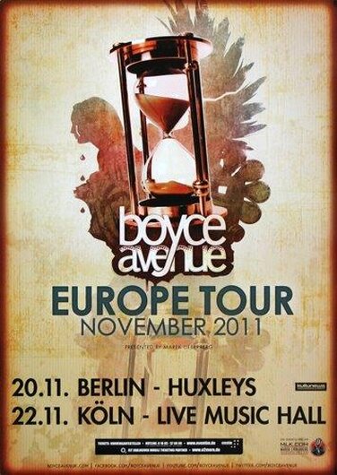 Boyce Avenue - Every Breath , Berlin 2011 - Konzertplakat