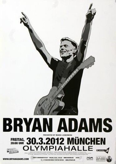 Bryan Adams - Concert In , München 2012 - Konzertplakat