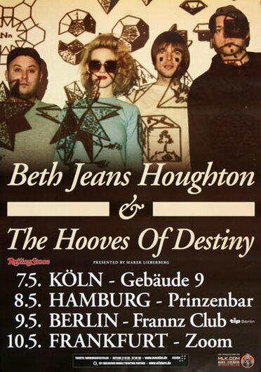 Beth Jeans Houghton - Cellophane Nose, Tour 2012 - Konzertplakat