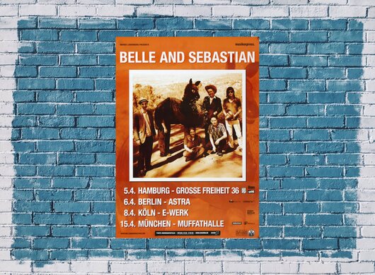 Belle and Sebastian - Write About Love, Tour 2011 - Konzertplakat