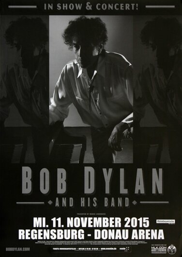 Bob Dylan and His Band - Shadows , Regensburg 2015 - Konzertplakat