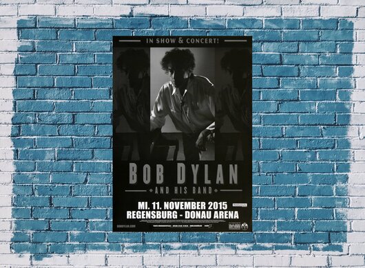 Bob Dylan and His Band - Shadows , Regensburg 2015 - Konzertplakat
