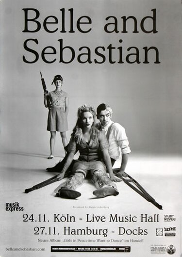 Belle and Sebastian - The Party Line, Köln & Hamburg 2015 - Konzertplakat
